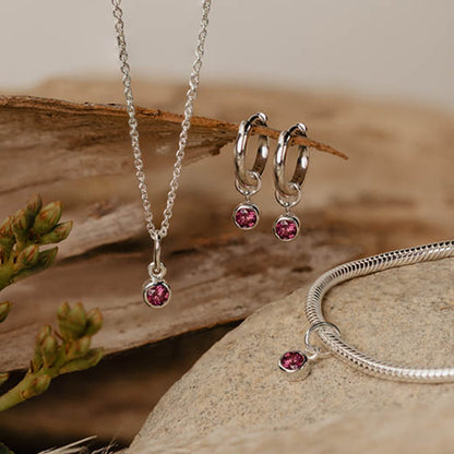 July Huggies (Rhodolite)