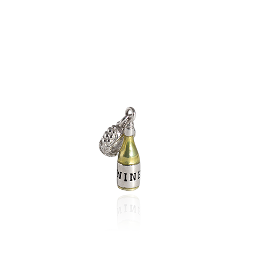 NZ White Wine Pendant Charm (Joy)
