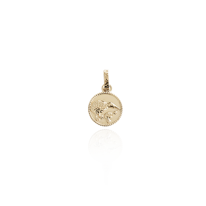 Kiwi Coin Pendant Charm (Iconic) - Gold