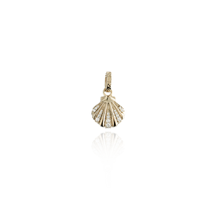 Seashell Pendant Charm - Gold