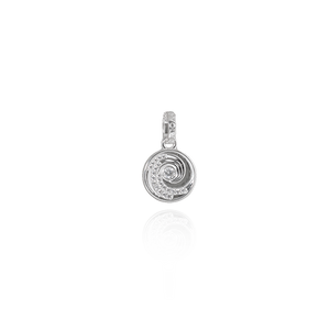 Ocean Wave Coin Pendant Charm (Confident)
