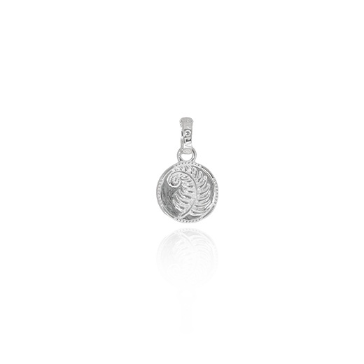 Fern Coin Pendant Charm (Strength)