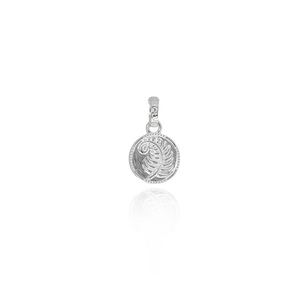 Fern Coin Pendant Charm (Strength)