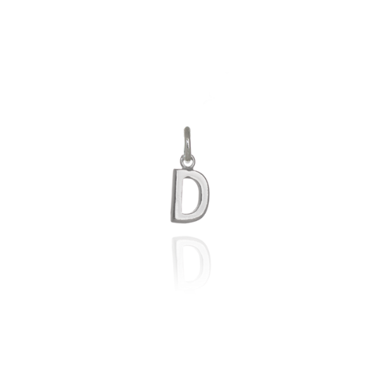 Mini Letter 'D' Pendant Charm