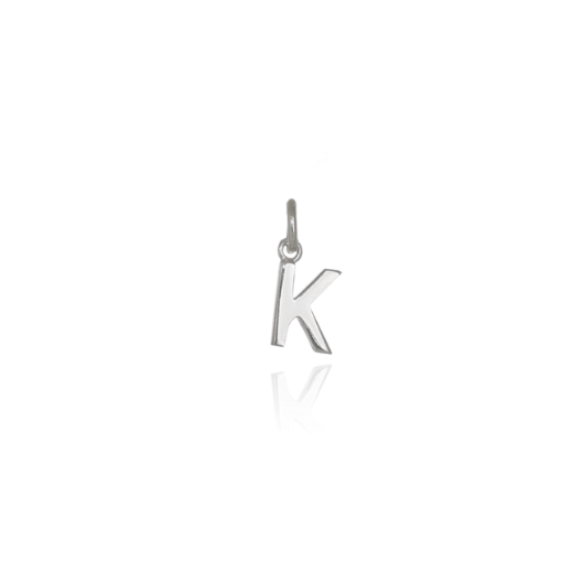 Mini Letter 'K' Pendant Charm