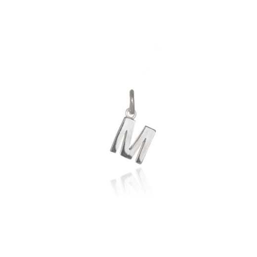 Mini Letter 'M' Pendant Charm