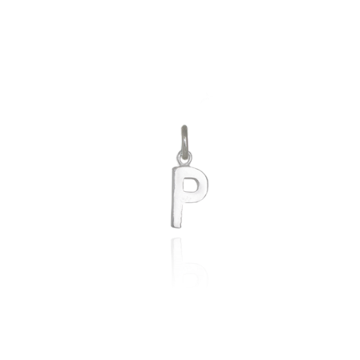 Mini Letter 'P' Pendant Charm
