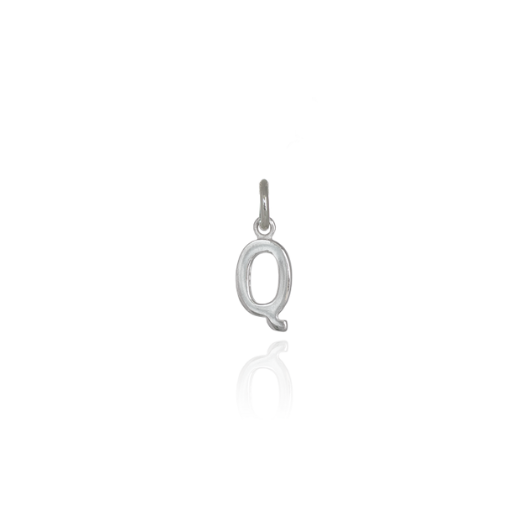 Mini Letter 'Q' Pendant Charm