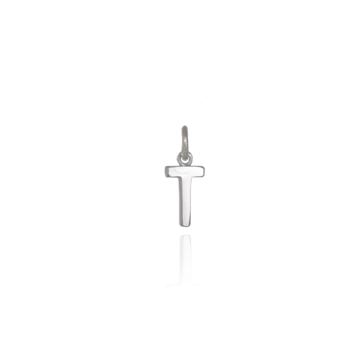 Mini Letter 'T' Pendant Charm