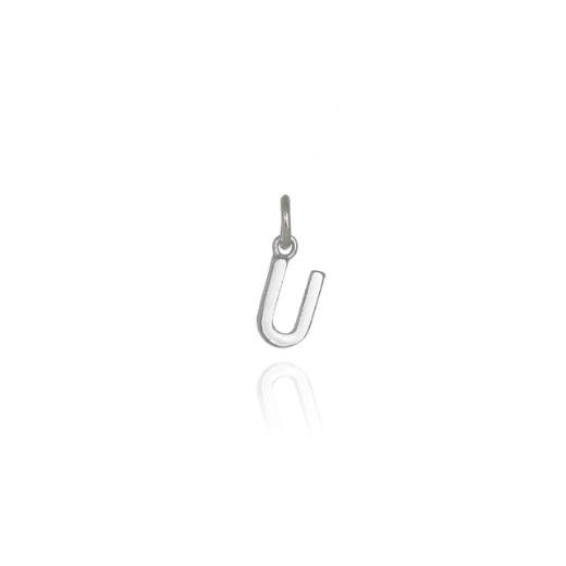 Mini Letter 'U' Pendant Charm
