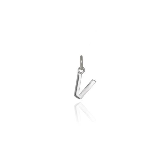 Mini Letter 'V' Pendant Charm