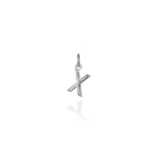 Mini Letter 'X' Pendant Charm