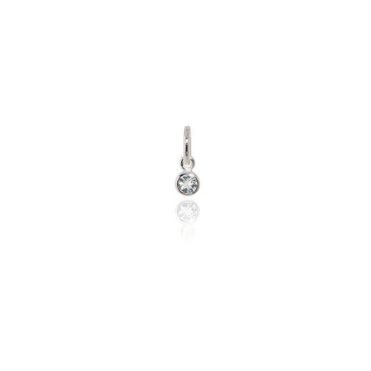 April Pendant Charm (White Topaz)