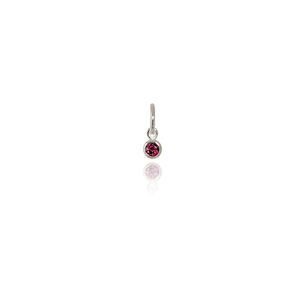 July Pendant Charm (Rhodolite)