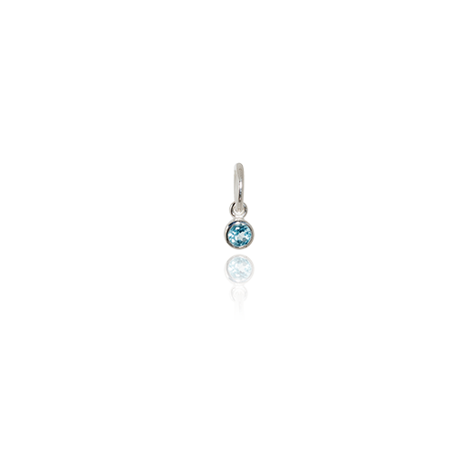 December Pendant Charm (Blue Topaz)