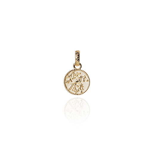 Tui Coin Pendant Charm (Admired) - Gold