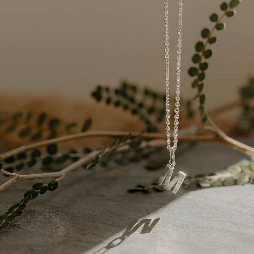 Mini Letter 'M' Necklace