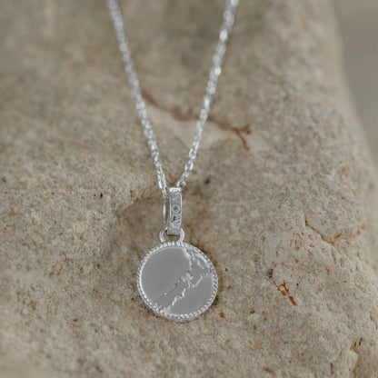 NZ Map Coin Necklace (Cherished)