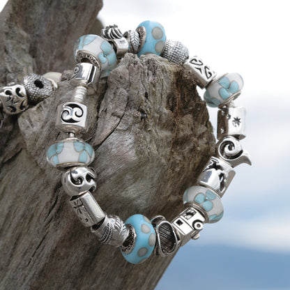 Queenstown and Mount Cook Charms on a bracelet