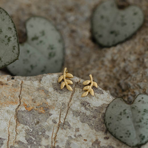 Golden Leaf Studs (Hope)