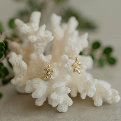 Golden Leaf Studs (Hope)