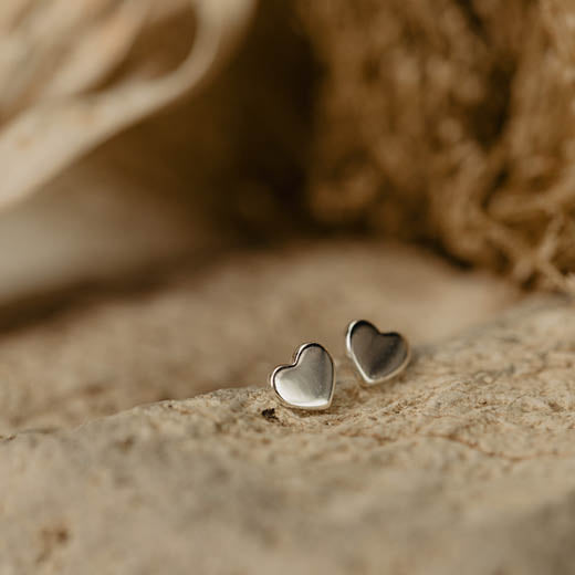 Mini Heart Studs (Loving)