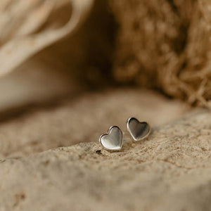 Mini Heart Studs (Loving)