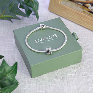 Evolve sterling silver charm bracelet gift set graduation cap charm