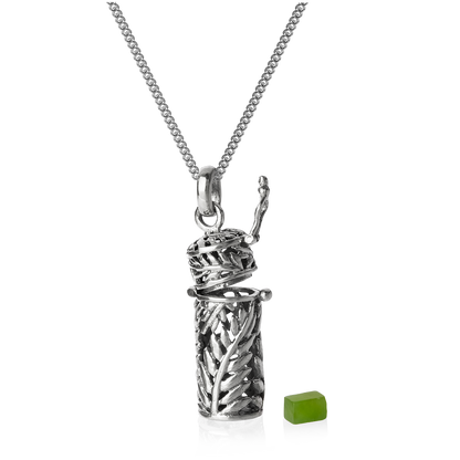 Silver Fern Locket with Chain (Natural Beauty)