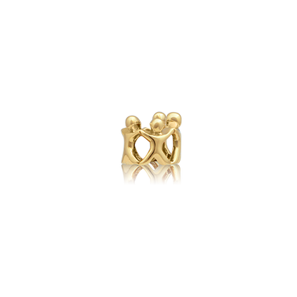 Family Circle, gold bead charm meaning whanau from Evolve Inspired Jewellery
