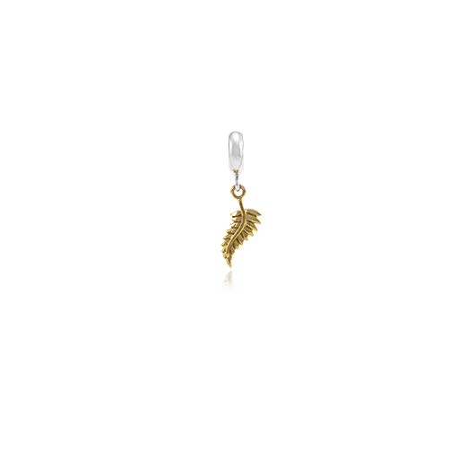 Aotearoa's Fern, gold and silver bead charm meaning honour from Evolve Inspired Jewellery