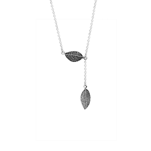 Sterling silver leaf design neecklace, from Evolve Inspired Jewellery