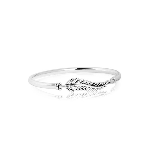Sterling silver Forever Fern Bangle, from Evolve Inspired Jewellery