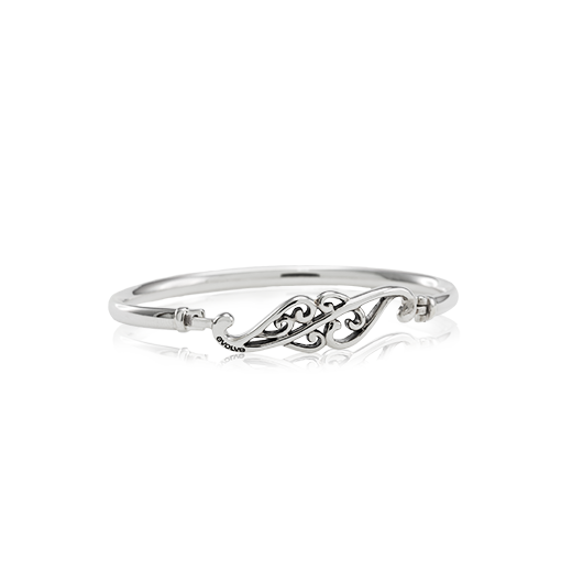 Sterling silver Soulmates Bangle, size 19cm, from Evolve Inspired Jewellery