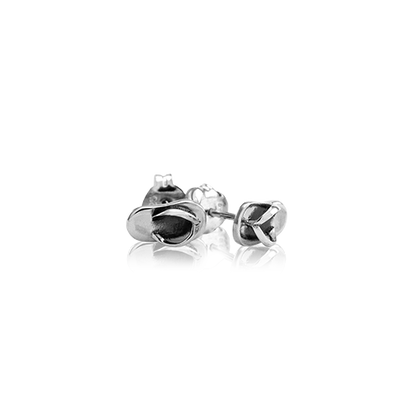 Sterling silver jandal design studs, from Evolve Inspired Jewellery