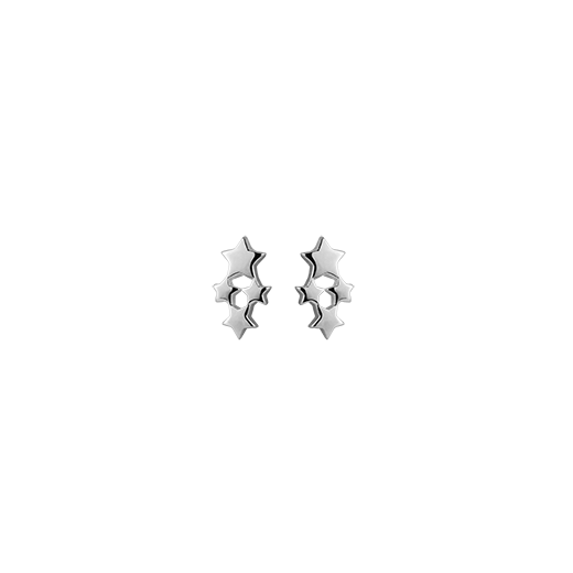 Silver stud earrings in a star design from Evolve Inspired Jewellery