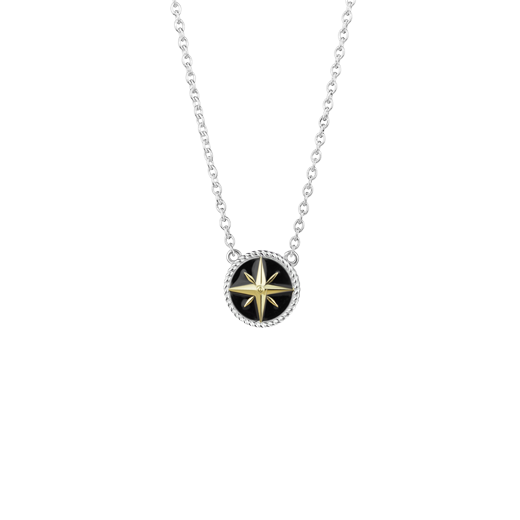 Compass Necklace (Navigation - Gold & Enamel)