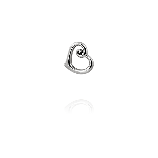 Sterling silver heart shapped necklace pendant, from Evolve Inspired Jewellery
