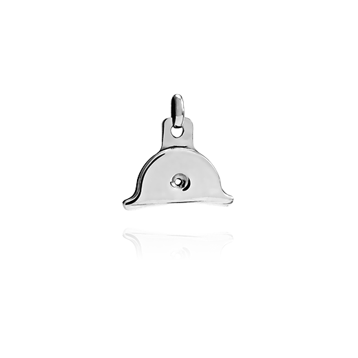 Sterling silver shepherds whistle design necklace pendant, from Evolve Inspired Jewellery