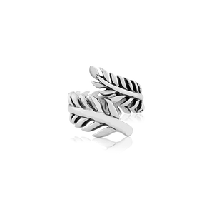 Sterling silver ring in a fern design, from Evolve Inspired Jewellery