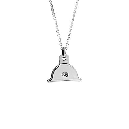 Sterling silver shepherds whistle design necklace, from Evolve Inspired Jewellery