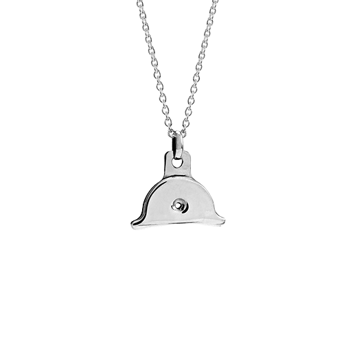 Sterling silver shepherds whistle design necklace, from Evolve Inspired Jewellery