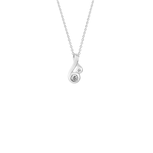 Sterling silver fern design necklace, meaning nurture, from Evolve Inspired Jewellery