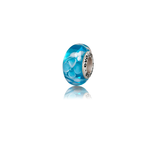 Fox Glacier, Murano glass bead charm from Evolve Inspired Jewellery