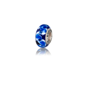 Whangamata, Murano glass bead charm from Evolve Inspired Jewellery