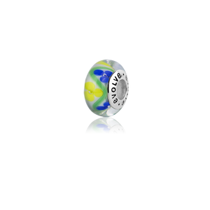 Murano glass bead charm meaning happiness from Evolve Inspired Jewellery