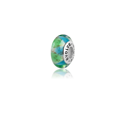Waiheke, Murano glass bead charm from Evolve Inspired Jewellery