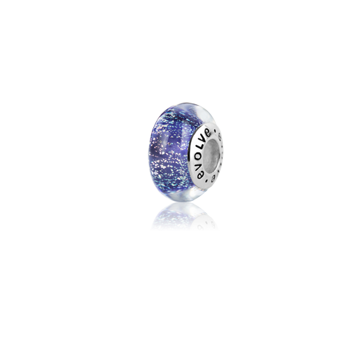 Dunedin, Murano glass bead charm from Evolve Inspired Jewellery