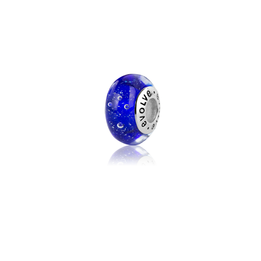 New Zealand Sky, Murano glass bead charm from Evolve Inspired Jewellery