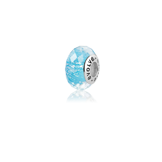NZ Glaciers, Murano glass bead charm from Evolve Inspired Jewellery